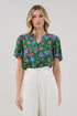 Mivie Pleated Top Botanical