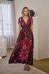 Descanso Pleated Maxi Dress Floral