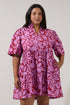 Dixie Split Neck Shift Dress Yunice Floral Curve