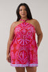 Amory Halter Mini Dress Cabana Curve