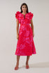 Santana Tie Back Midi Dress Primrose