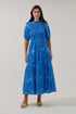 Bermy Smocked Maxi Dress Moonlit