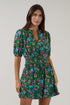 Jurie Smocked Mini Dress Botanical