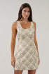 Kenny Sleeveless Mini Dress Aurra Jacquard
