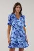 Karisa Ruffle Mini Dress Floral