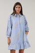 Maude Button Down Shift Dress Joncy Striped