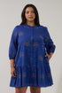 Yamila Ruffle Mini Dress Bouquet Curve
