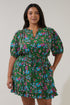 Jurie Smocked Mini Dress Botanical Curve