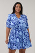 Karisa Ruffle Mini Dress Floral Curve
