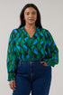 Tommie Long Sleeve Button Top Lagoon Curve