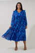 Kristen Tiered Midi Dress Midnight Curve