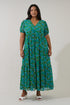 Tiered Maxi Dress Divina Floral Curve