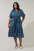 Wynette Tiered Midi Dress Folklore Curve