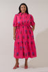 Zurum Pleated Midi Dress Genora Floral Curve