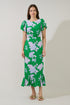 Judtih Flare Midi Dress Merla Floral