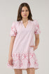 Pollie Embroidered Shift Mini Dress