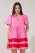 Lidia Color Block Mini Dress