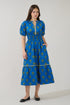 Jara Puff Sleeve Midi Dress Countryside