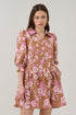 Jessia Button Up Mini Dress Fable