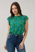 Veda Cap Sleeve Top Divina Floral