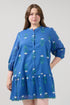 Yamila Ruffle Mini Dress Amena Floral Curve