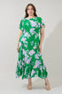 Judtih Flare Midi Dress Merla Floral Curve