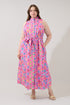 Gerlia Button Down Maxi Dress Pixel Curve