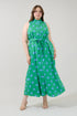 Gerlia Button Down Maxi Dress Medallion Curve