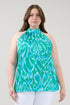 Heather Sleevless Mock Neck Blouse Penola Curve