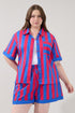 Taffy Oversized Button Down Top Curve