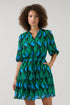Mare Tiered Mini Dress Lagoon