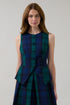 Kamilia Button Down Vest Hudson Plaid