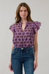Cindi Ruffle Top Mosaic