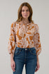 Aranza Pleated Top Wildroot