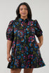 Levy Button Down Shift Dress Duna Floral Curve