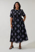 Bermy Smocked Maxi Dress Folk Curve