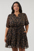 Mare Tiered Mini Dress Celine Floral Curve