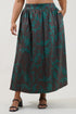 Caryn Maxi Skirt Floral Curve
