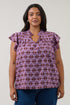 Cindi Ruffle Top Mosaic Curve