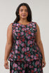 Maize Sleeveless Top Rose Curve