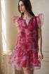 Belenia Ruffle Organza Mini Dress Ellery Floral