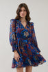 Idra Ruffle Chiffon Dress Floral