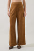 Bern Wide Leg Pants Suede