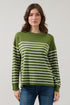 Karie Stripe Drop Shoulder Sweater