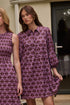 Kalie Long Sleeve Mini Dress Mosaic