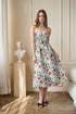 Raquel Strapless Midi Dress Jacquard