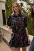 Levy Button Down Shift Dress Duna Floral