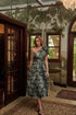 Miley Bow Midi Dress Jacquard