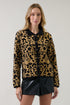 Rustic Leopard Contrast Knit Cardigan