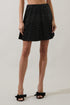 Joanna Velvet Godet Flare Mini Skirt